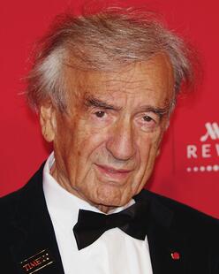 Close up portrait of Elie Wiesel