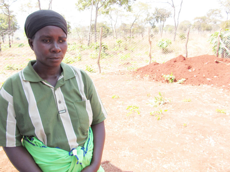 Pregnant woman Burundian refugee woman at Nyarugusu camp, pregnant with her fourth child.